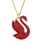 Swarovski Vergold. Halskette mit Anhänger - (L)40 cm