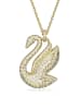 Swarovski Vergold. Halskette mit Anhänger - (L)40 cm