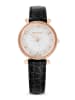 Swarovski Kwartshorloge zwart/roségoudkleurig/wit
