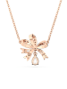 Swarovski Rosévergold. Halskette mit Schmuckelement - (L)38 cm