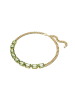 Swarovski Vergold. Halskette mit Schmuckelementen - (L)45 cm