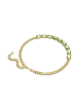 Swarovski Vergold. Halskette mit Schmuckelementen - (L)45 cm