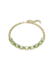 Swarovski Vergold. Halskette mit Schmuckelementen - (L)45 cm