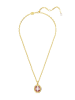 Swarovski Vergold. Halskette mit Anhänger - (L)42 cm