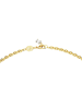Swarovski Vergold. Halskette mit Schmuckelementen - (L)100 cm