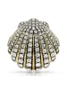 Swarovski Vergold. Brosche mit Kristallen