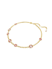 Swarovski Vergold. Halskette mit Schmuckelementen - (L)34 cm