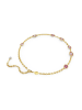 Swarovski Vergold. Halskette mit Schmuckelementen - (L)34 cm