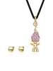 Swarovski 2tlg. Schmuckset: Halskette und Ohrstecker