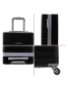 Travel World 4tlg. Hardcase-Trolleyset in Schwarz