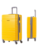 Travel World 4tlg. Hardcase-Trolleyset in Gelb