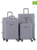 Travel World 4tlg. Hardcase-Trolleyset in Grau