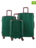 Pierre Cardin 3tlg. Hardcase-Trolleyset in Grün