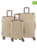 Pierre Cardin 3tlg. Hardcase-Trolleyset in Beige