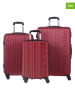 Pierre Cardin 3tlg. Hardcase-Trolleyset in Rot