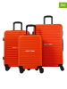 Rafale 3tlg. Hardcase-Trolleyset in Orange