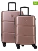 Pierre Cardin 2tlg. Hardcase-Trolleyset in Hellbraun