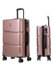 Pierre Cardin 2tlg. Hardcase-Trolleyset in Hellbraun