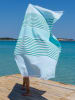 Hammam Hamamdoek turquoise - (L)180 x (B)100 cm