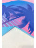 Samimi Strandtuch "Miami Beach" in Hellblau/ Lila - (L)150 x (B)75 cm