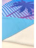 Samimi Strandtuch "Miami Beach" in Hellblau/ Lila - (L)150 x (B)75 cm