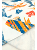 Samimi Strandtuch "Sark Summer" in Creme/ Blau/ Orange - (L)150 x (B)75 cm