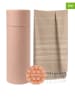 Towel to Go 2tlg. Set: "Wellness & Spa" in Hellbraun - (L)180 x (B)100 cm