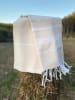 Towel to Go 2tlg. Set: "Wellness & Spa" in Creme/ Weiß - (L)180 x (B)100 cm