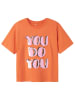 name it Shirt "Helka" oranje/lichtroze