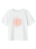 name it Shirt "Helka" in Weiß/ Rosa