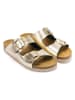 Mandel Slippers goudkleurig