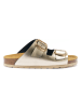 Mandel Slippers goudkleurig