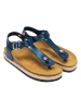 Mandel Zehensandalen in Blau