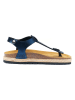 Mandel Zehensandalen in Blau