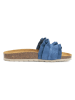 Mandel Leren slippers blauw