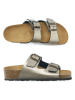 Mandel Leder-Pantoletten in Gold