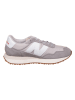 New Balance Leder-Sneakers "237" in Grau/ Beige