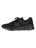 New Balance Leder-Sportschuhe in Schwarz