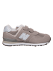New Balance Leder-Sneakers "574" in Taupe
