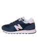 New Balance Leder-Sneakers "515" in Dunkelblau/ Rosa
