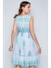 Tarifa Jurk wit/turquoise