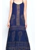 Tarifa Kleid in Dunkelblau/ Beige