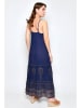 Tarifa Jurk donkerblauw/goudkleurig