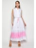 Tarifa Kleid in Weiß/ Rosa