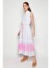 Tarifa Kleid in Weiß/ Rosa