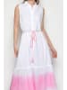 Tarifa Kleid in Weiß/ Rosa