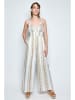 Tarifa Jumpsuit in Weiß/ Gold