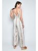 Tarifa Jumpsuit wit/goudkleurig