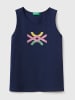 Benetton Top w kolorze granatowym