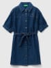 Benetton Jeans-Kleid in Dunkelblau